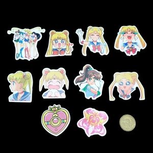 3/$20 10pcs Brand New Waterproof Sailor Moon Stickers #f